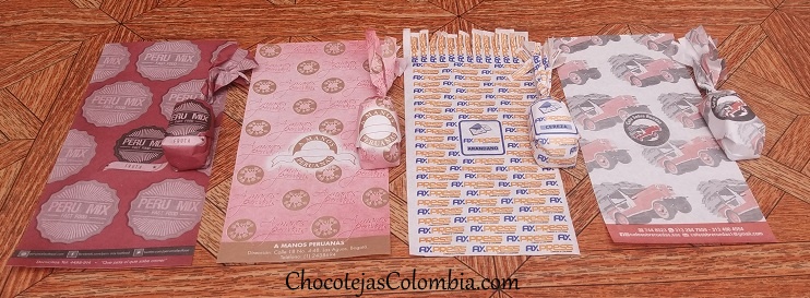 chocolates personalizados papeles
